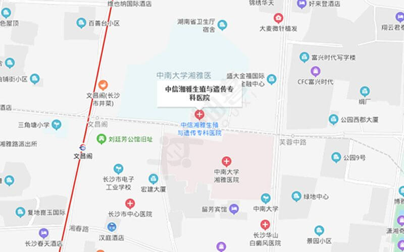 中信湘雅試管醫院地址