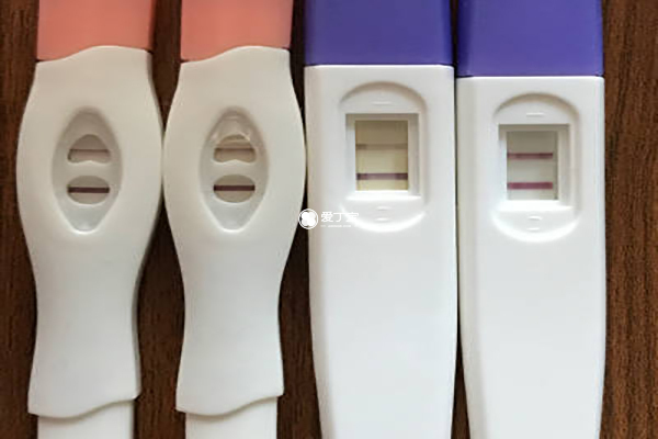 max验孕棒测试区呈紫红色线条是怀孕