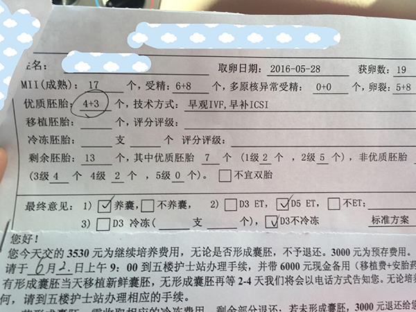 胚胎配對報告